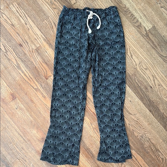 Roxy Beachy Drawstring Pants in Black and White Sz L - Picture 12 of 13